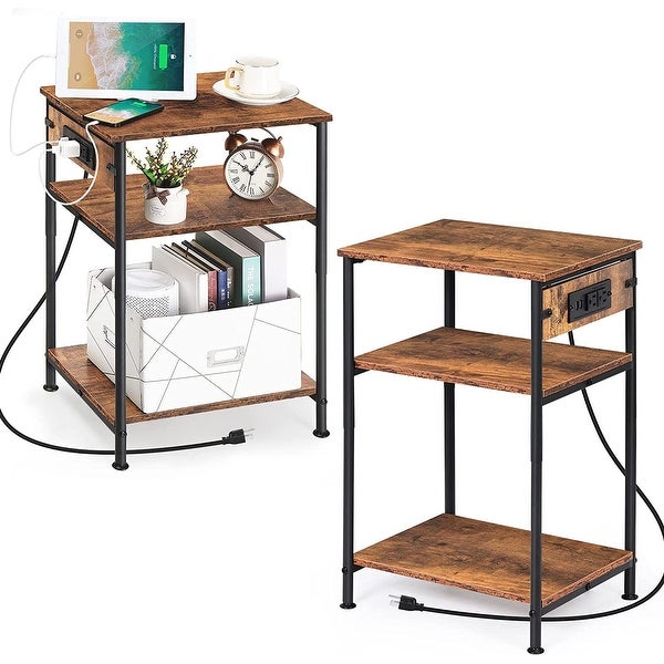 Nightstand with Charging Station