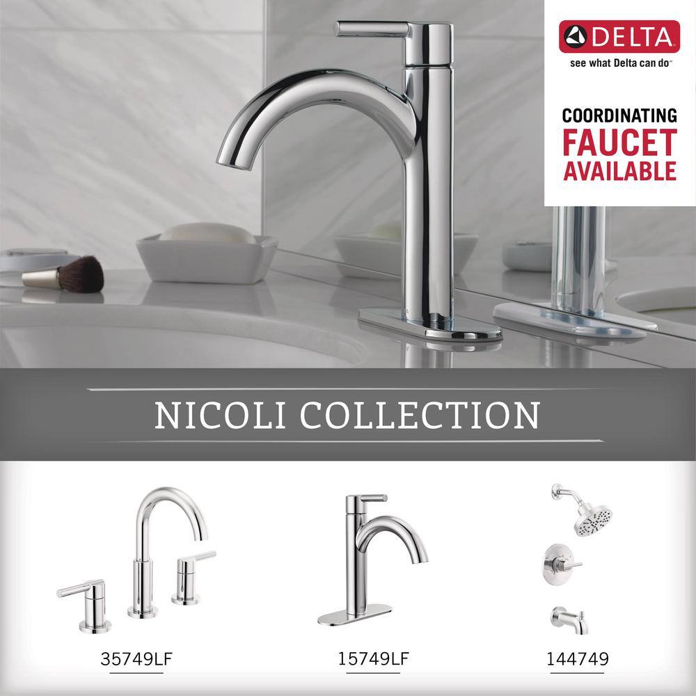 Delta Nicoli 18 in. Towel Bar with 6 in. Extender in Polished Chrome NIC18-PC