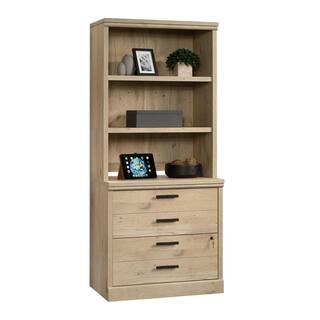 SAUDER Aspen Post 41.339 in. H Prime Oak Library Hutch 427017