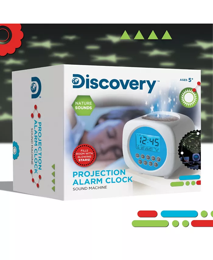 Discovery Kids Moon and Stars Projection Alarm Clock and Sound Machine