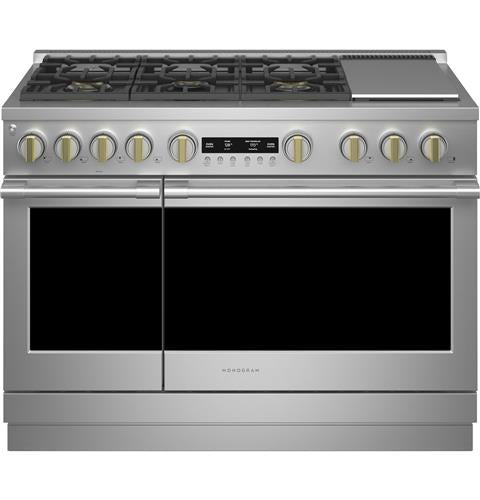 Monogram ZDP486NDTSS 48quot DualFuel Professional Range with 6 Burners a