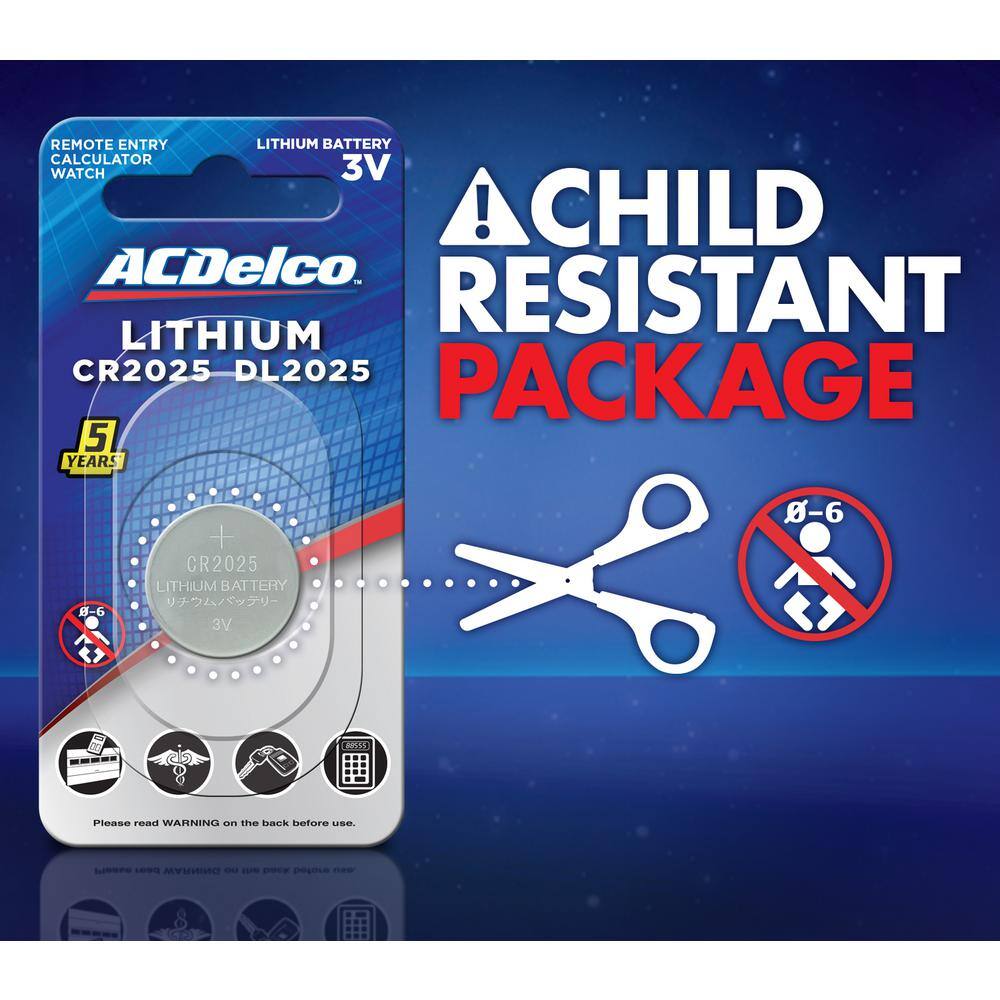 ACDelco Lithium Button Cell CR2025 3-Volt Battery (24-Pack) AC665