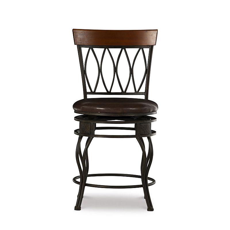 Linon Oval-Back Counter Stool