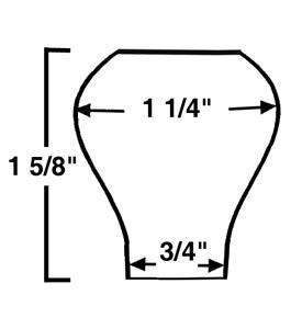 B   P 3/4 x 1 5/8 Chimney  157907