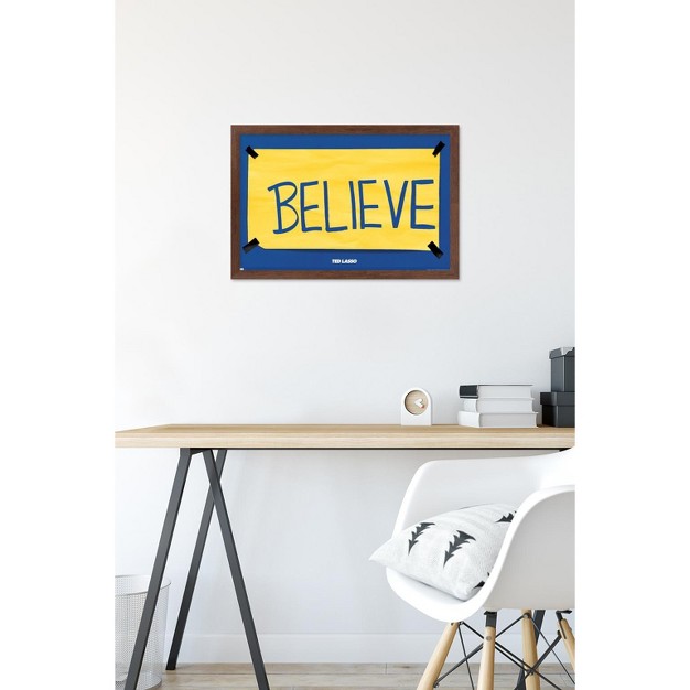 Trends International Ted Lasso Believe Framed Wall Poster Prints