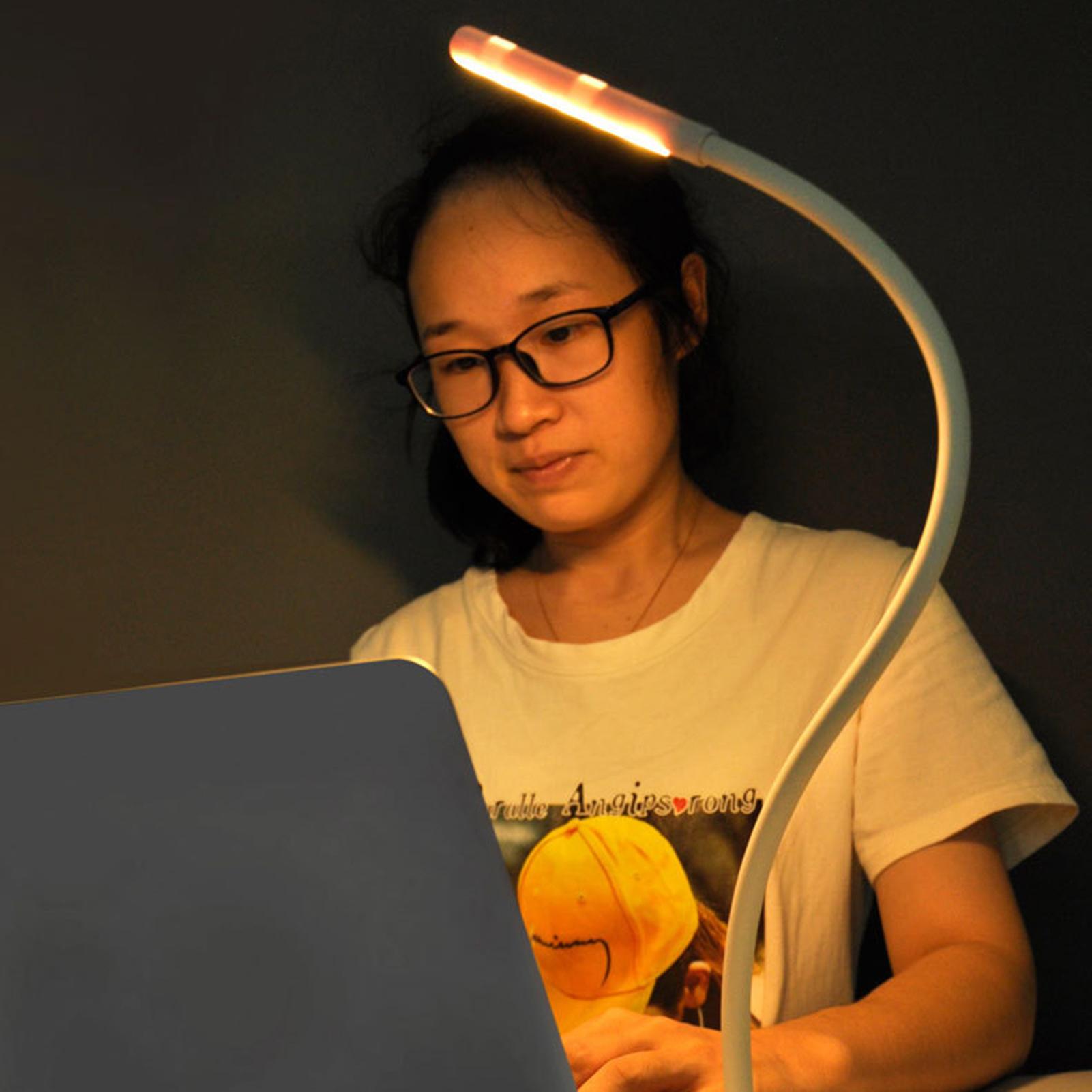 Curved Foot Usb Night Light Touch Stepless Dimming Eye Protection Universal Hose Bedside Reading Lamp Study Work Light No.187874