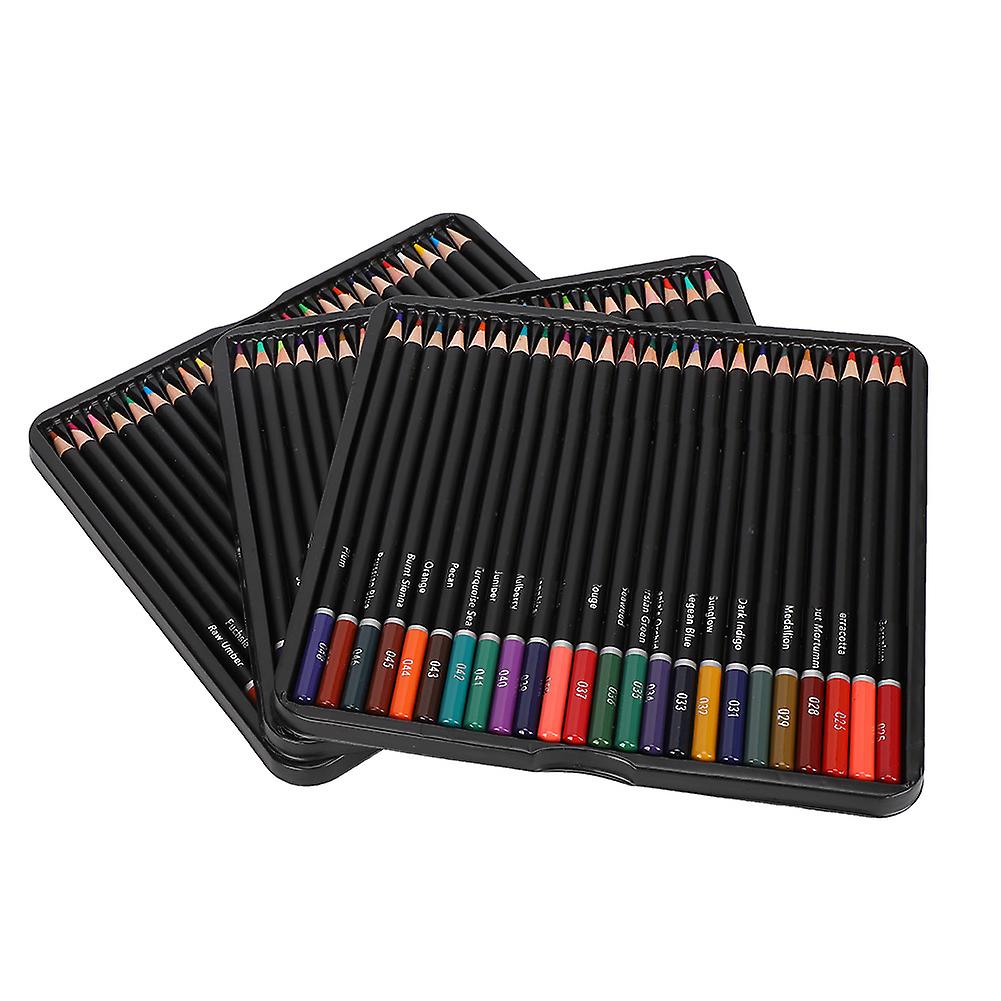 72pcs Coloured Pencils Iron Box Painting Set Professional Adult Drawing Stationery