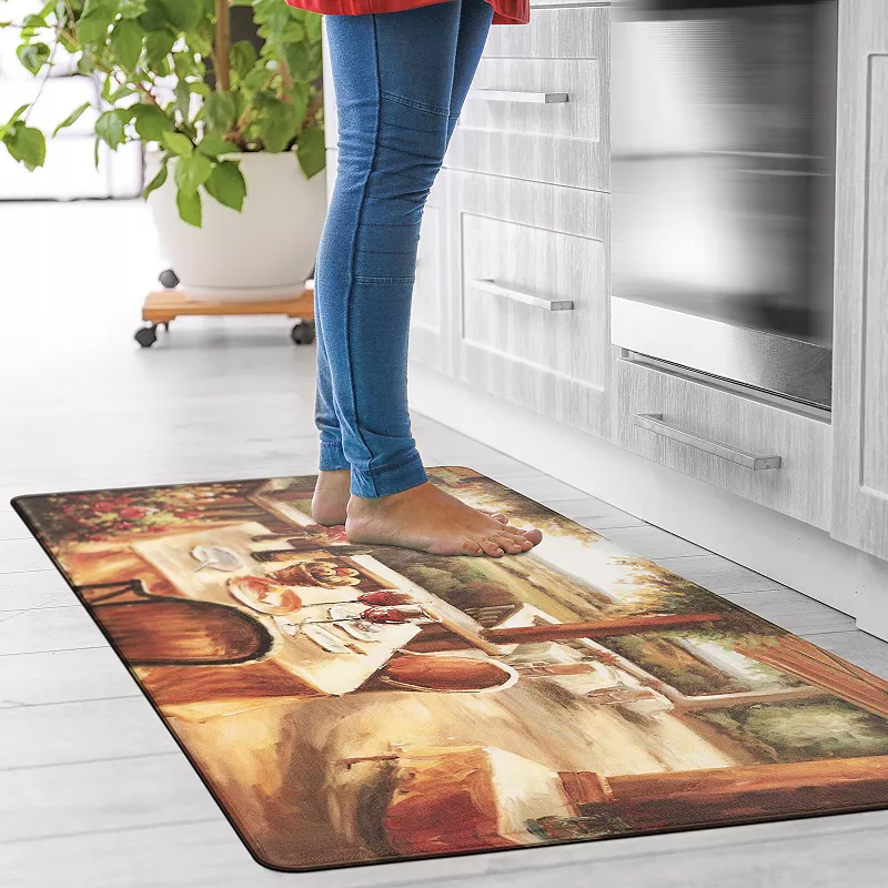 World Rug Gallery Waterproof Restaurant Kitchen Mat