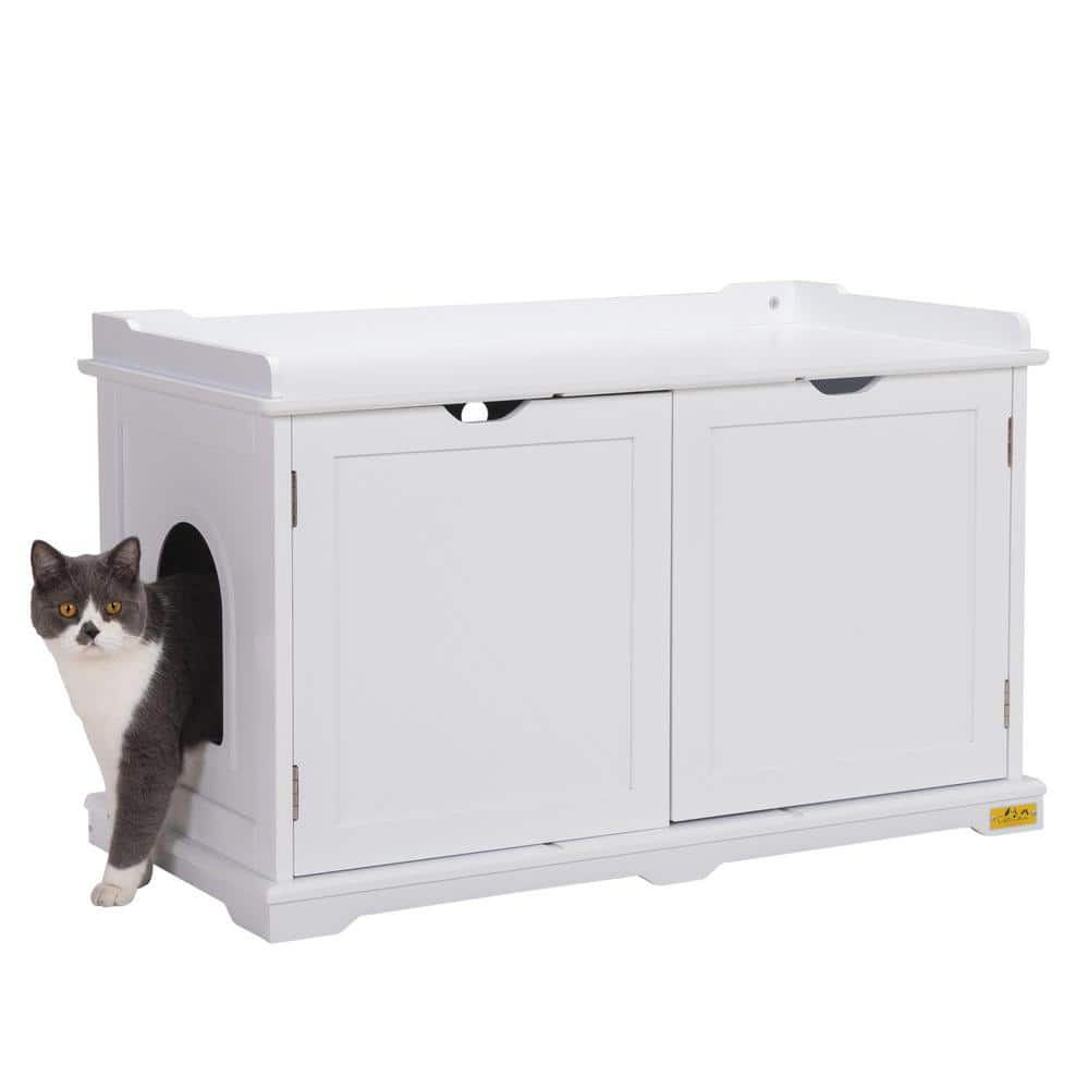 COZIWOW Cat Litter Box Enclosure Furniture, Washroom CW12H0329