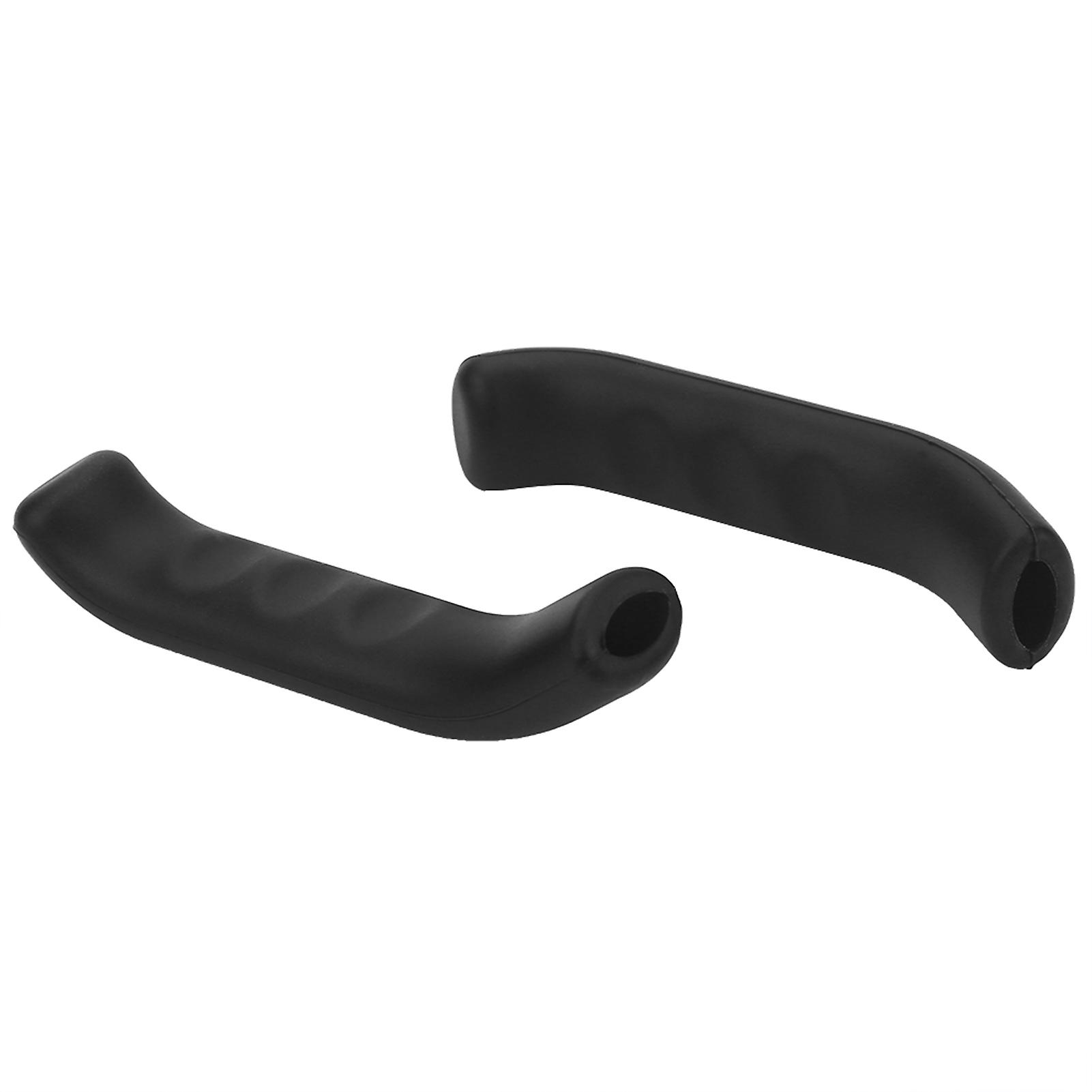 5 Colors Bike Brake Lever Cover Silicone Grips Anti Slip Waterproof Protector (black)