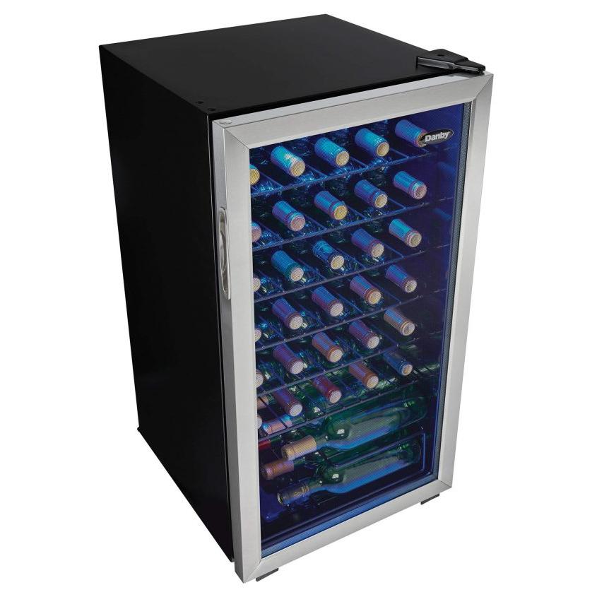 Danby 36-Bottle Freestanding Wine Cooler with LED Lighting DWC036A1BSSDB-6