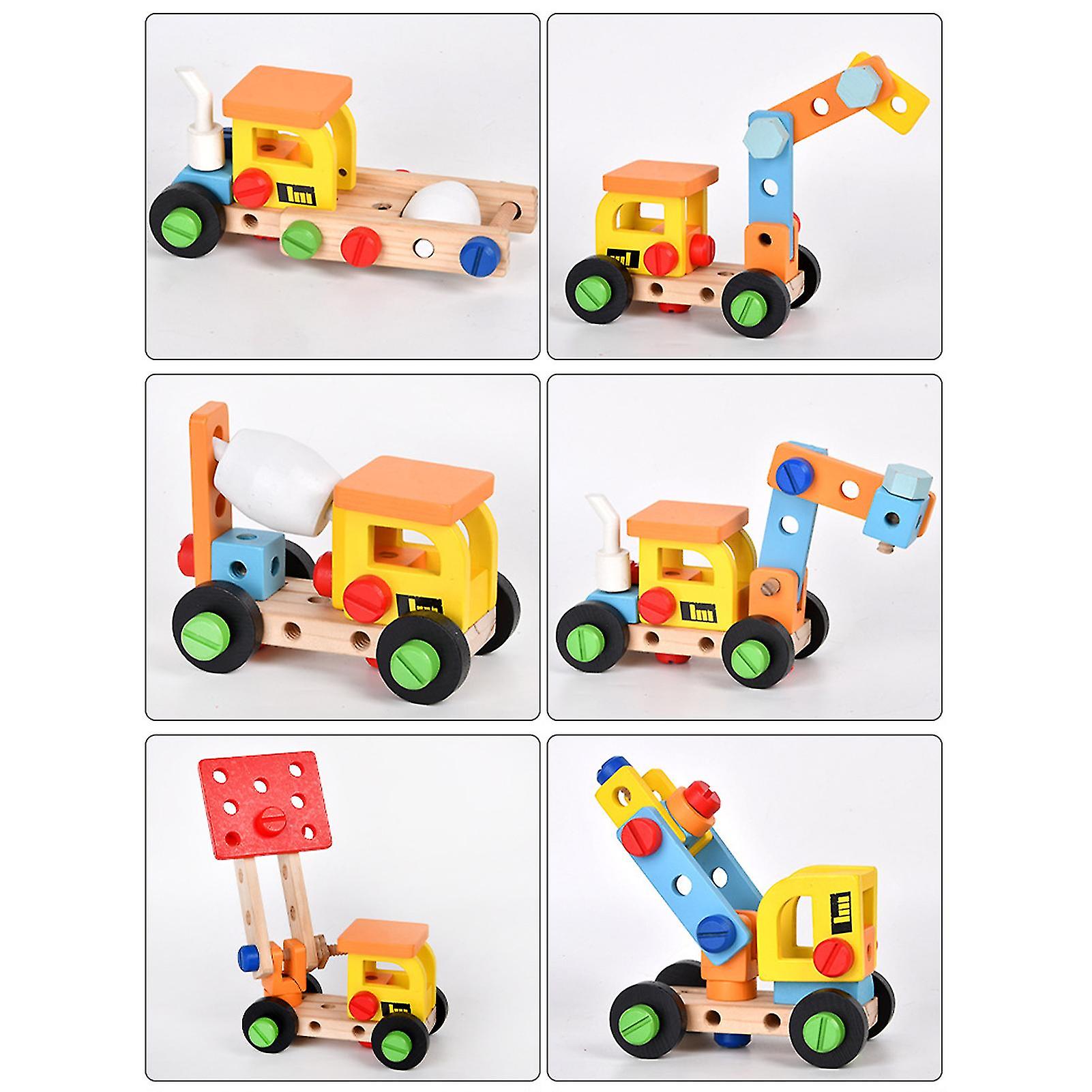 Wooden Toolbox Toys Fine Workmanship Diy Toolbox Puzzle Toy Educational Construction Kids Toys