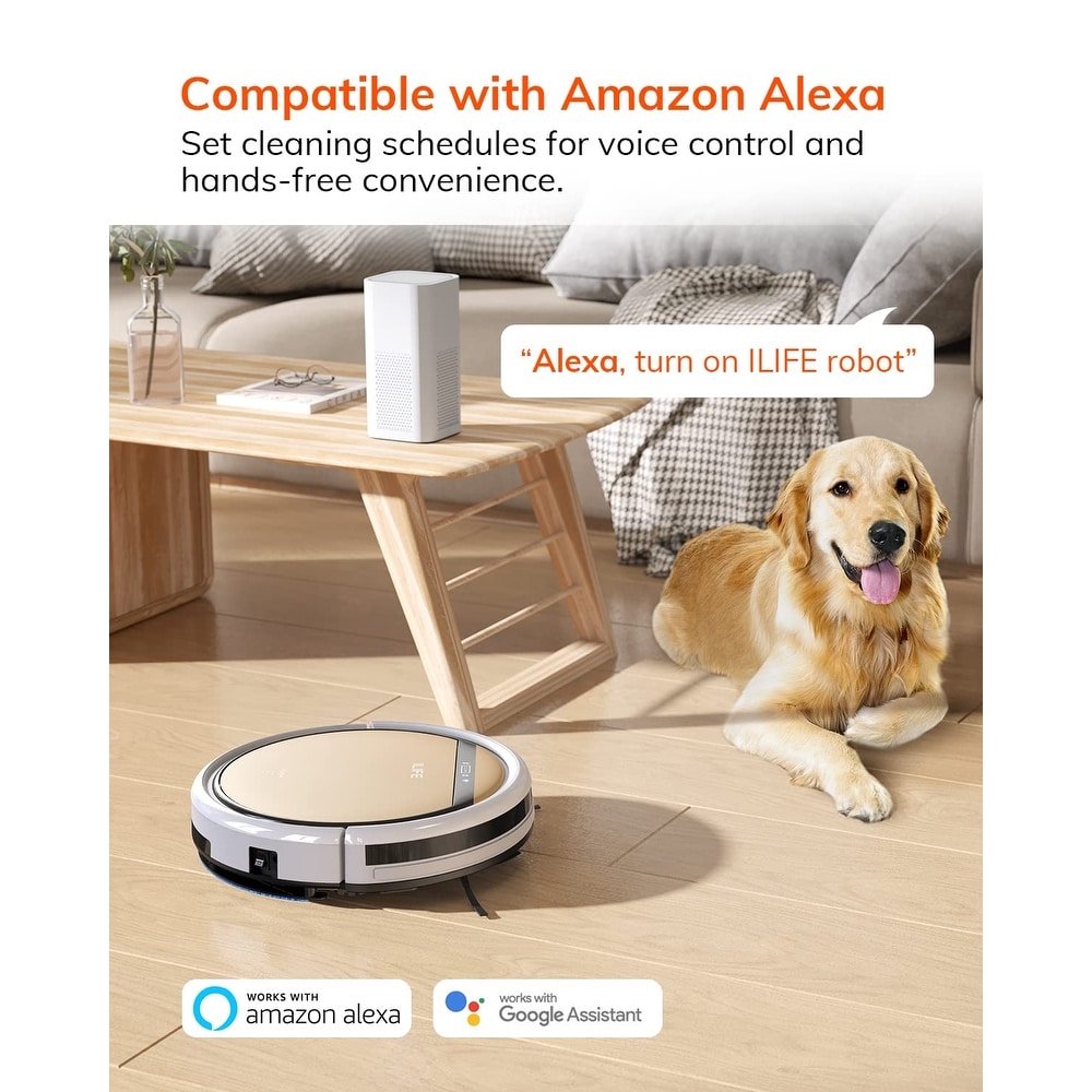 Robot Vacuum and Mop Combo with Wi Fi/App/Alexa  Automatic Self Charging Robotic Vacuum Cleaner  Slim and Quiet