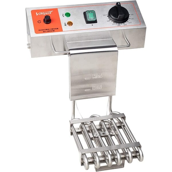 1750W Stainless Steel Electric Deep Fryer 12L Large Capacity Countertop Kitchen Frying Machine