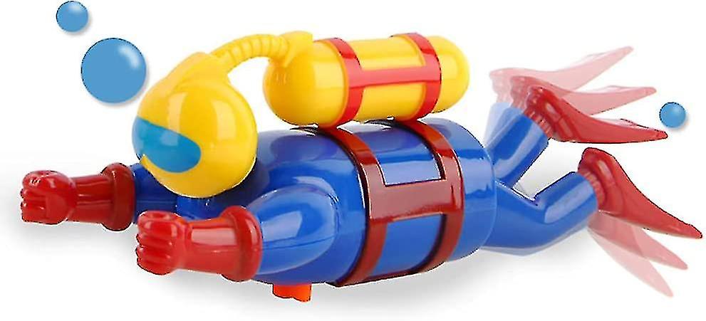 Diver Bath Toys， Fun Swimming Frogman Toys Wind-up Bath Toys