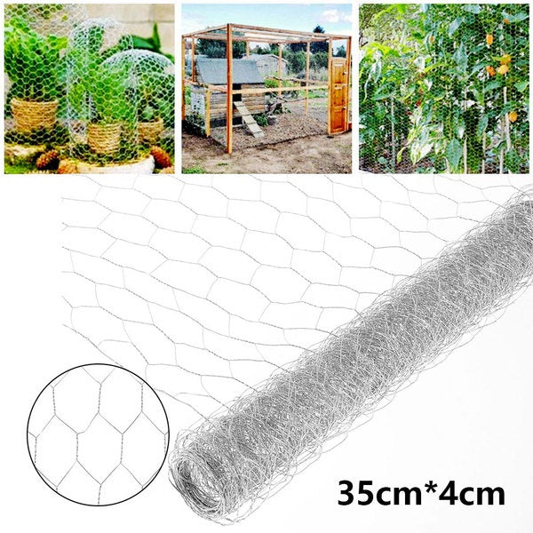 Willstar Chicken Wire Poultry Wire Netting Hexagonal Galvanized Mesh Garden Fence Barrier for Pet Rabbit Chicken Fencing