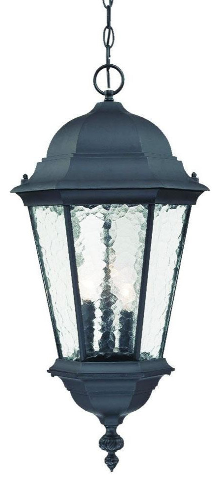 Acclaim Telfair 3 Light Outdoor Hanging Lantern 5526BK   Matte Black   Traditional   Outdoor Hanging Lights   by GwG Outlet  Houzz