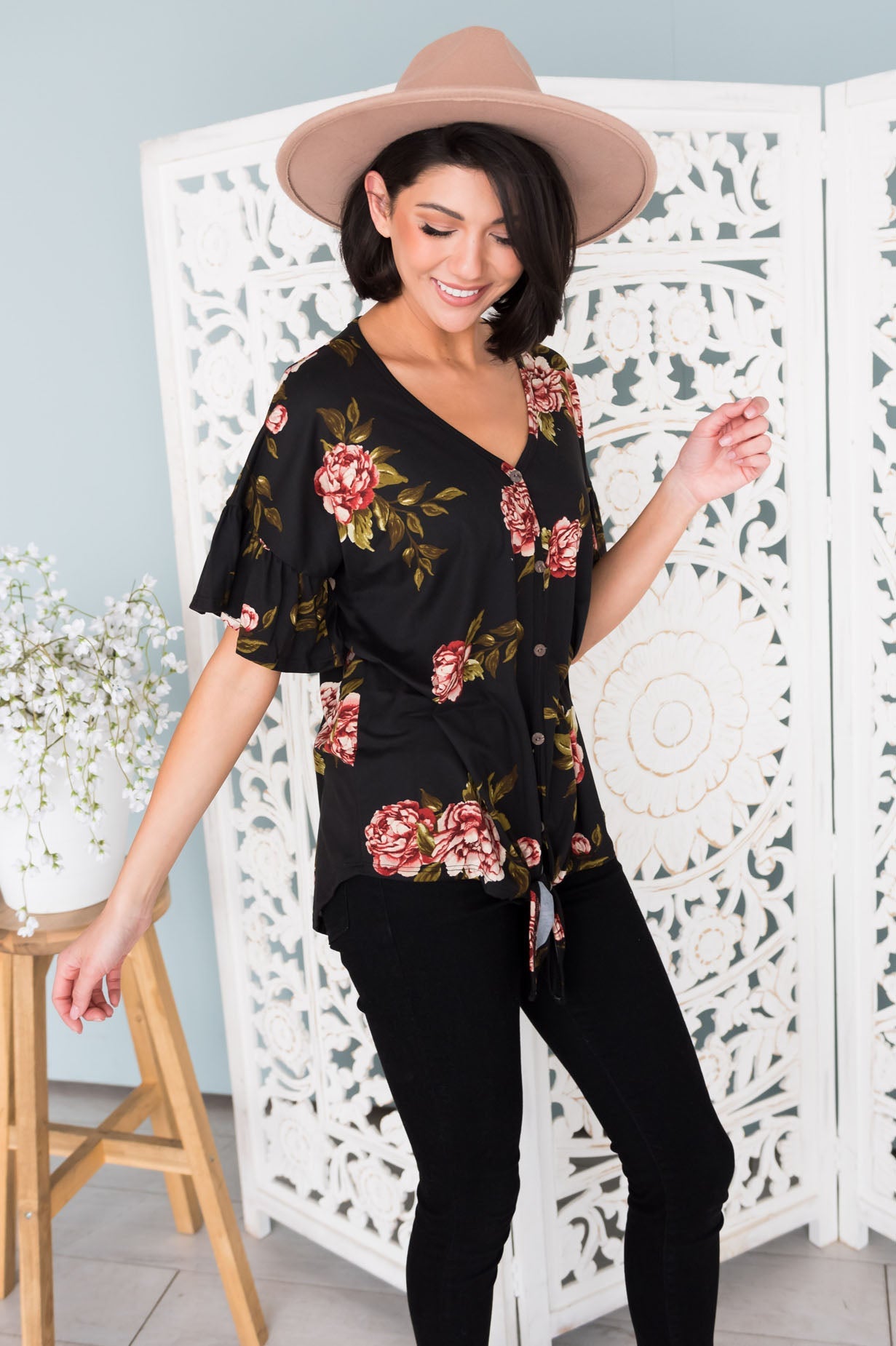 Floral Cutie Modest Top