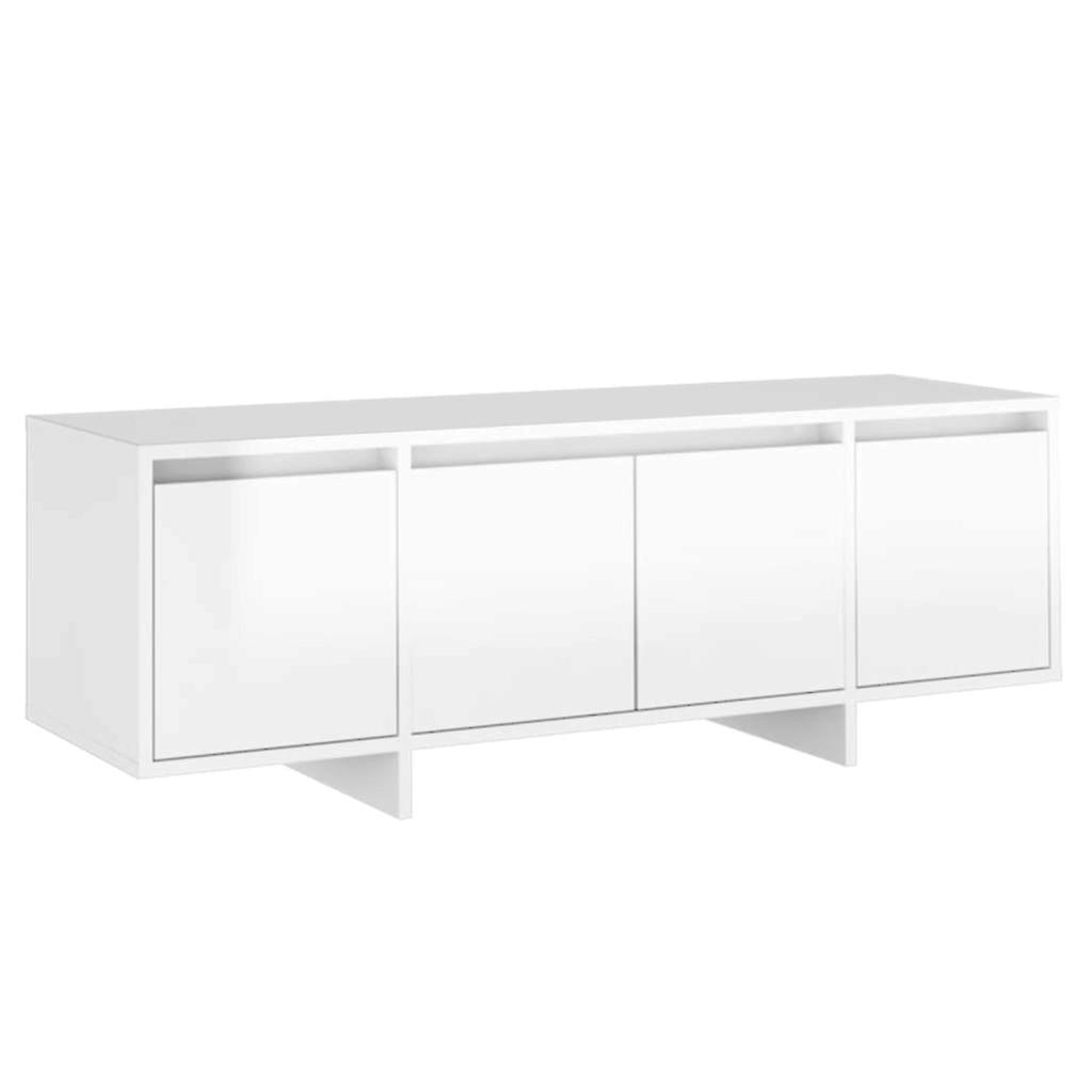 Tv Cabinet High Gloss White 120x30x40.5 Cm Engineered Wood