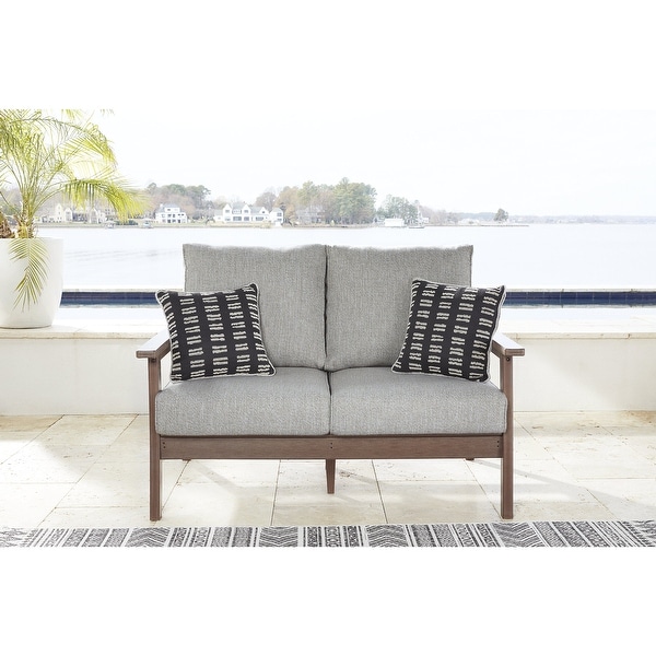 Signature Design by Ashley Emmeline Brown/Beige 4Piece Outdoor Seating Package