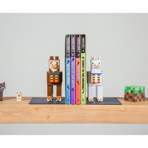 Ukonic Minecraft 6 inch Llama Bookends Set Of 2