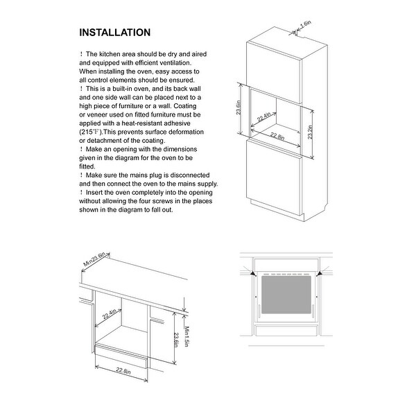 24 in. Single Electric Wall Oven