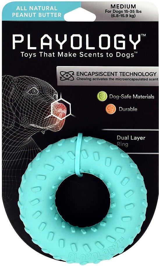 Playology Scented Dual Layer Ring Dog Toy