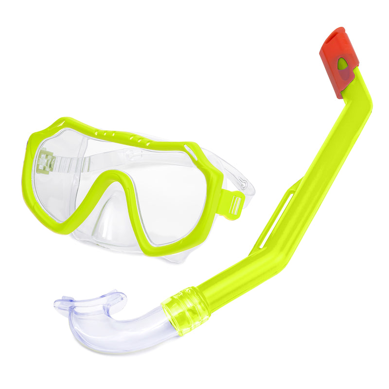 SWIM MASK/SNORKEL DLX IN