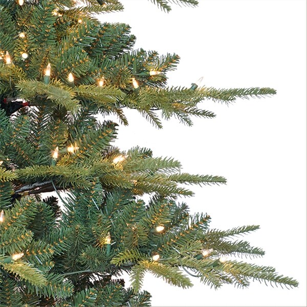 Puleo International 7.5 ft. PreLit Artificial Utah Fir Tree