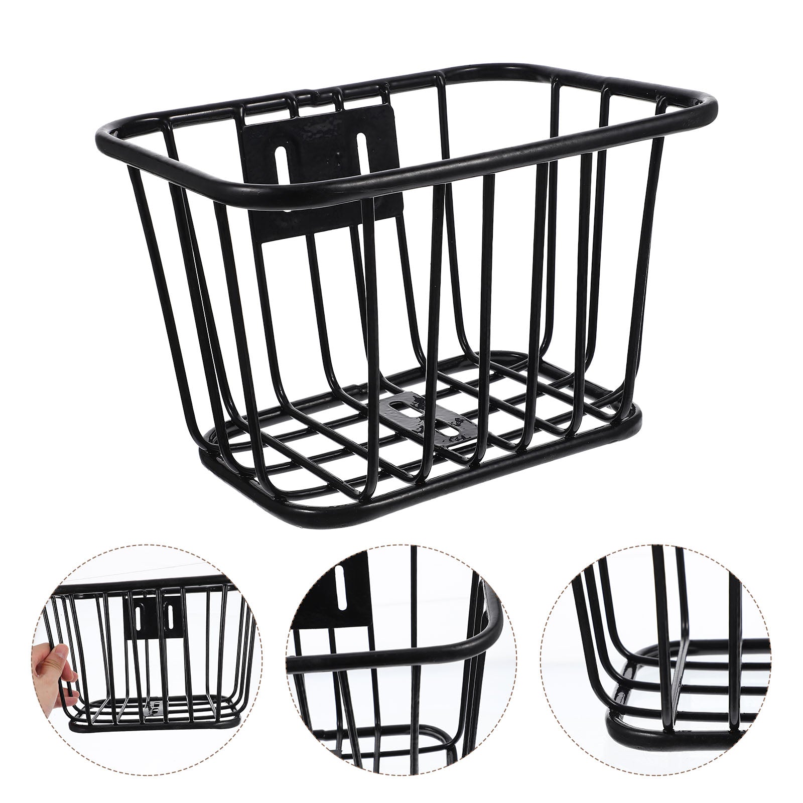 Children Bike Basket Bike Front Metal Basket Detachable Bike Basket Kids Bike Handlebar Basket