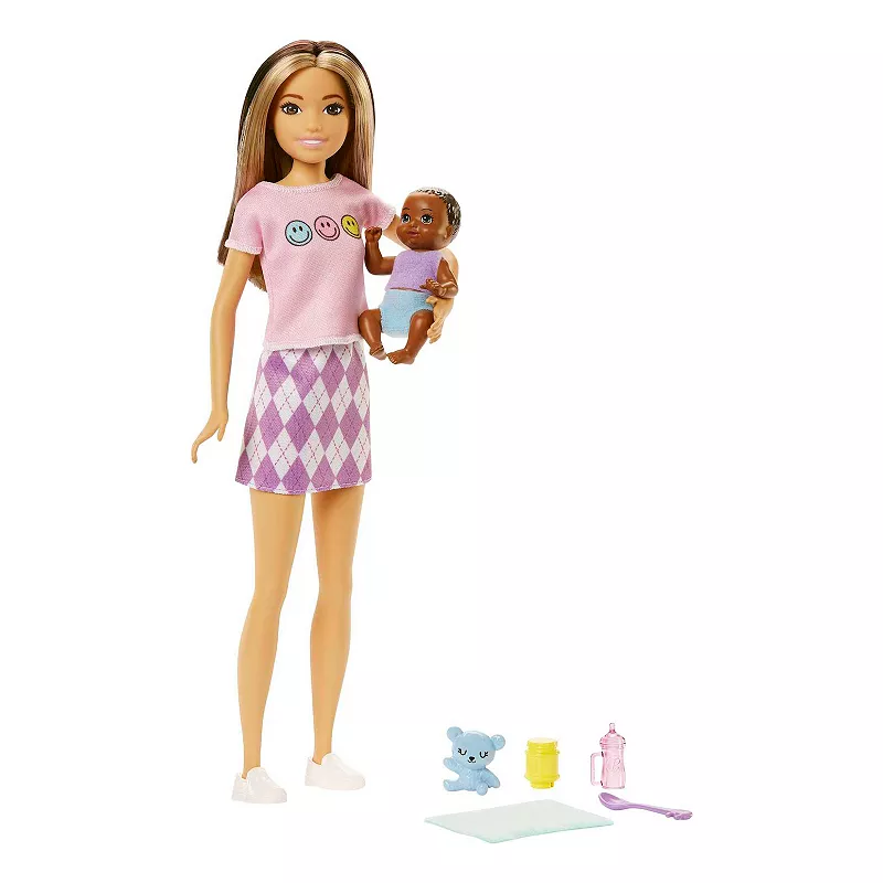 Barbie Babysitters， Inc. Skipper Doll with Baby Figure and Accessories