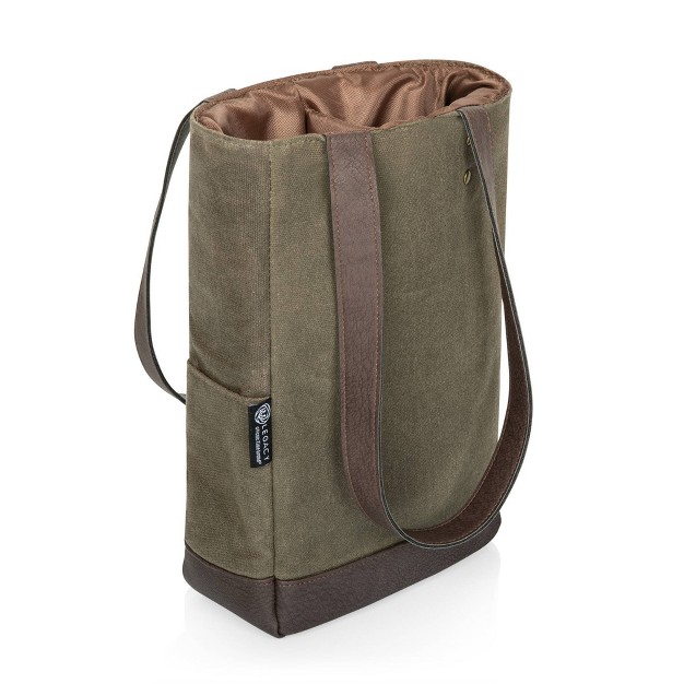 Picnic Time 34 65qt Waxed Canvas Wine Bag