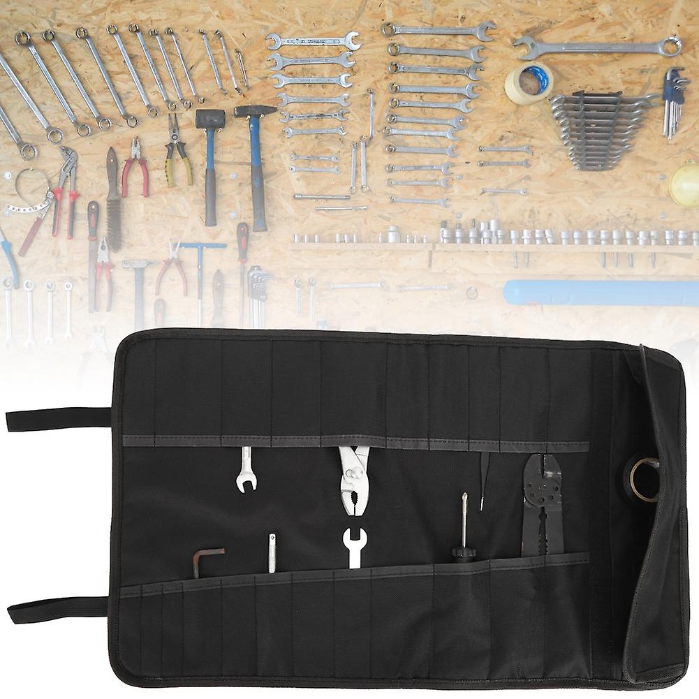 Multifunction Outdoor Coiling Block Tool Bag With Handle For Camping Repairing Blue