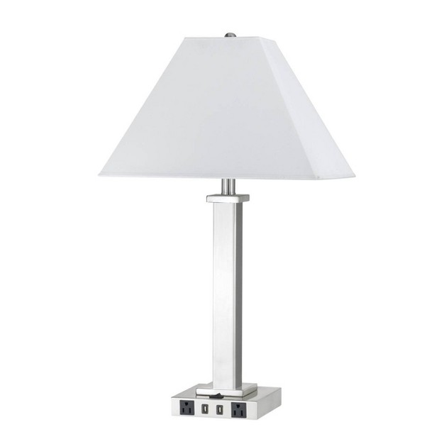 Metal Desk Lamp Brushed Steel Cal Lighting