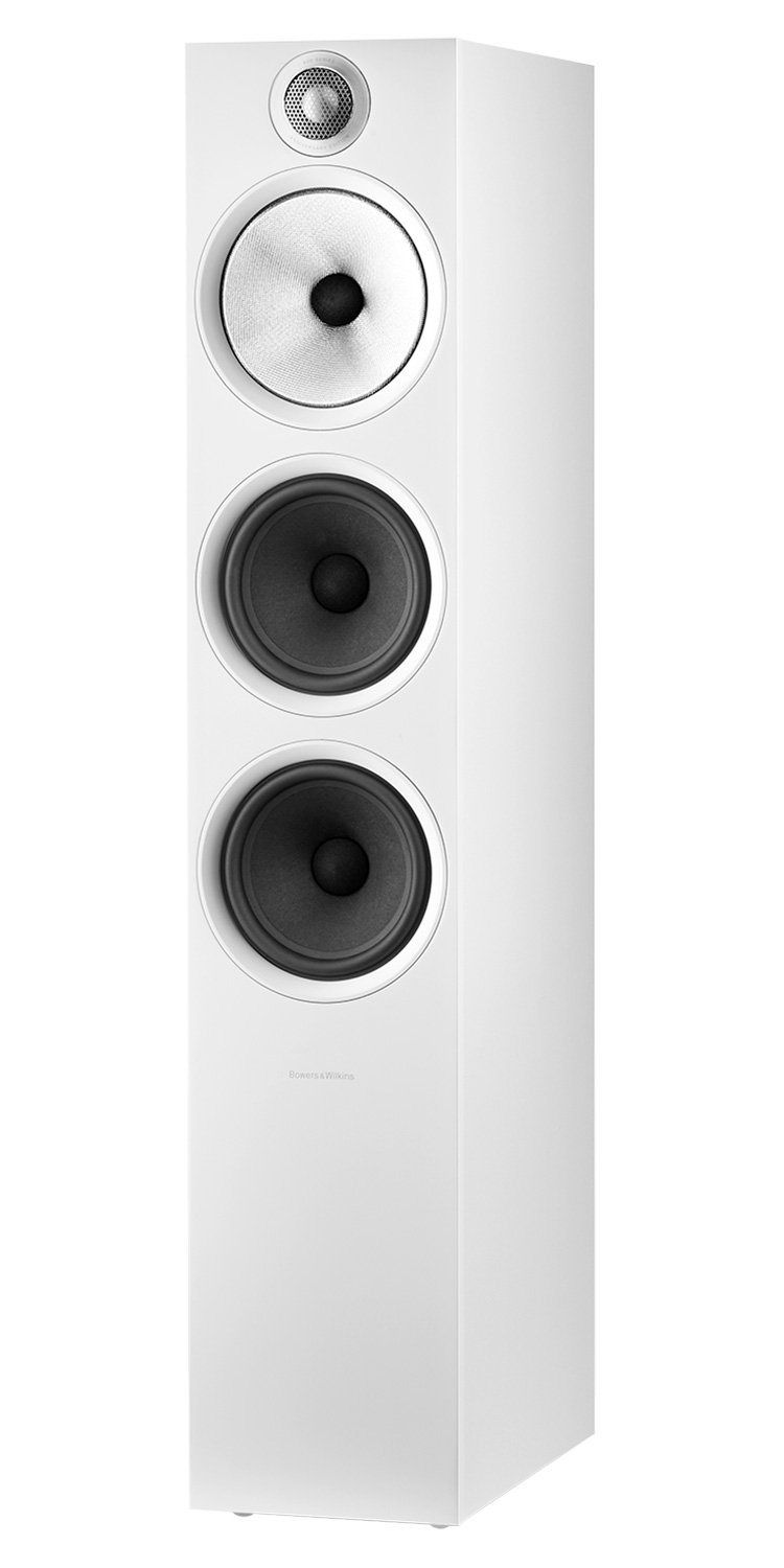 Bowers and Wilkins 600 Series 603 S2 Anniversary Edition Matte White 3-Way Floor Standing Loudspeaker (Each)