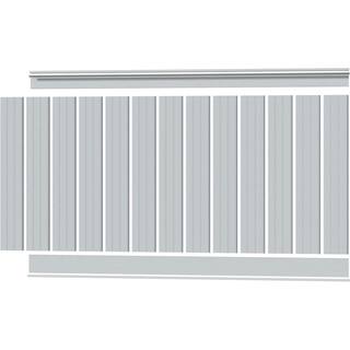 Ekena Millwork 58 in. x 96 in. x 56 in. PVC Deluxe Beadboard Wainscoting Moulding Kit (for heights up to 57-58 in.) WPKP56BBD