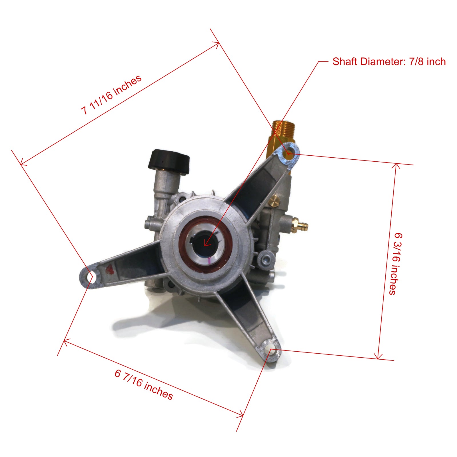 The ROP Shop | 3100 PSI Upgraded Power Pressure Washer Water Pump for Mi-T-M CV-1800-0MBH