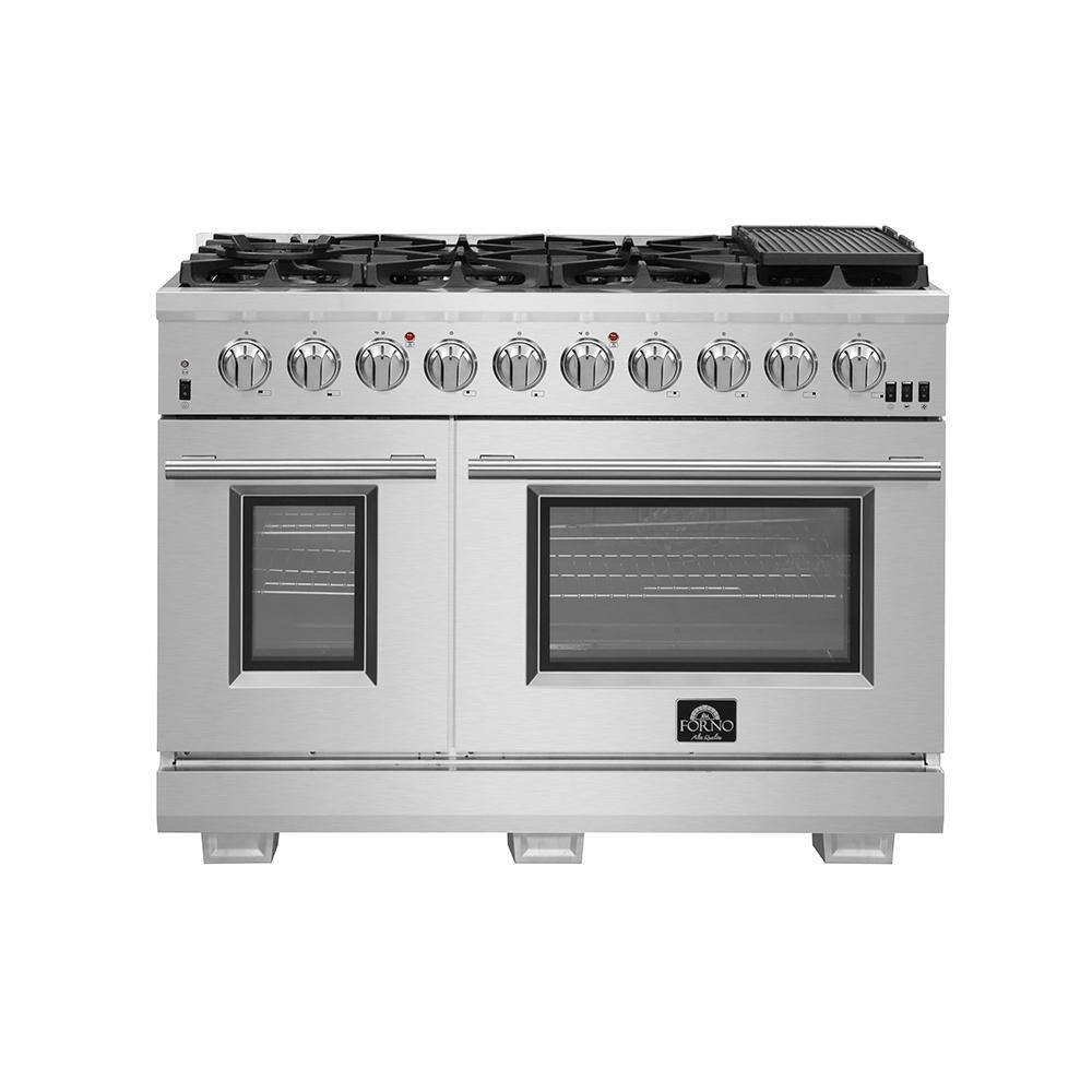 Forno Capriasca - Titanium Professional 48 in. Freestanding Gas Range FFSGS6260-48