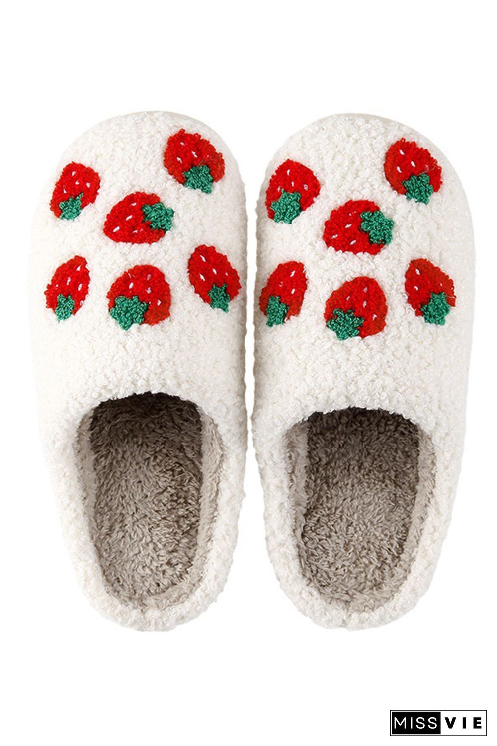 Strawberry Knit Flurry Slippers