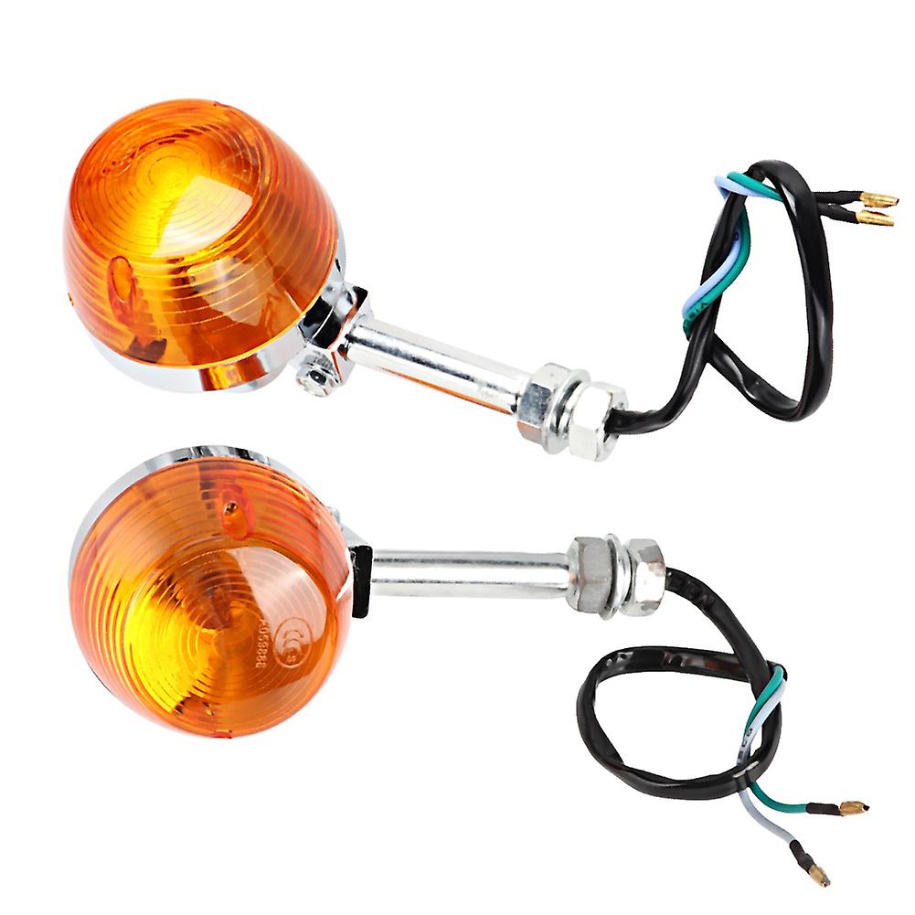 2pcs 12v Turn Signal Light 8mm For Honda C70 Ct70 Ct90 Xl100 Cb350 Cm400 Cb450 Cb750