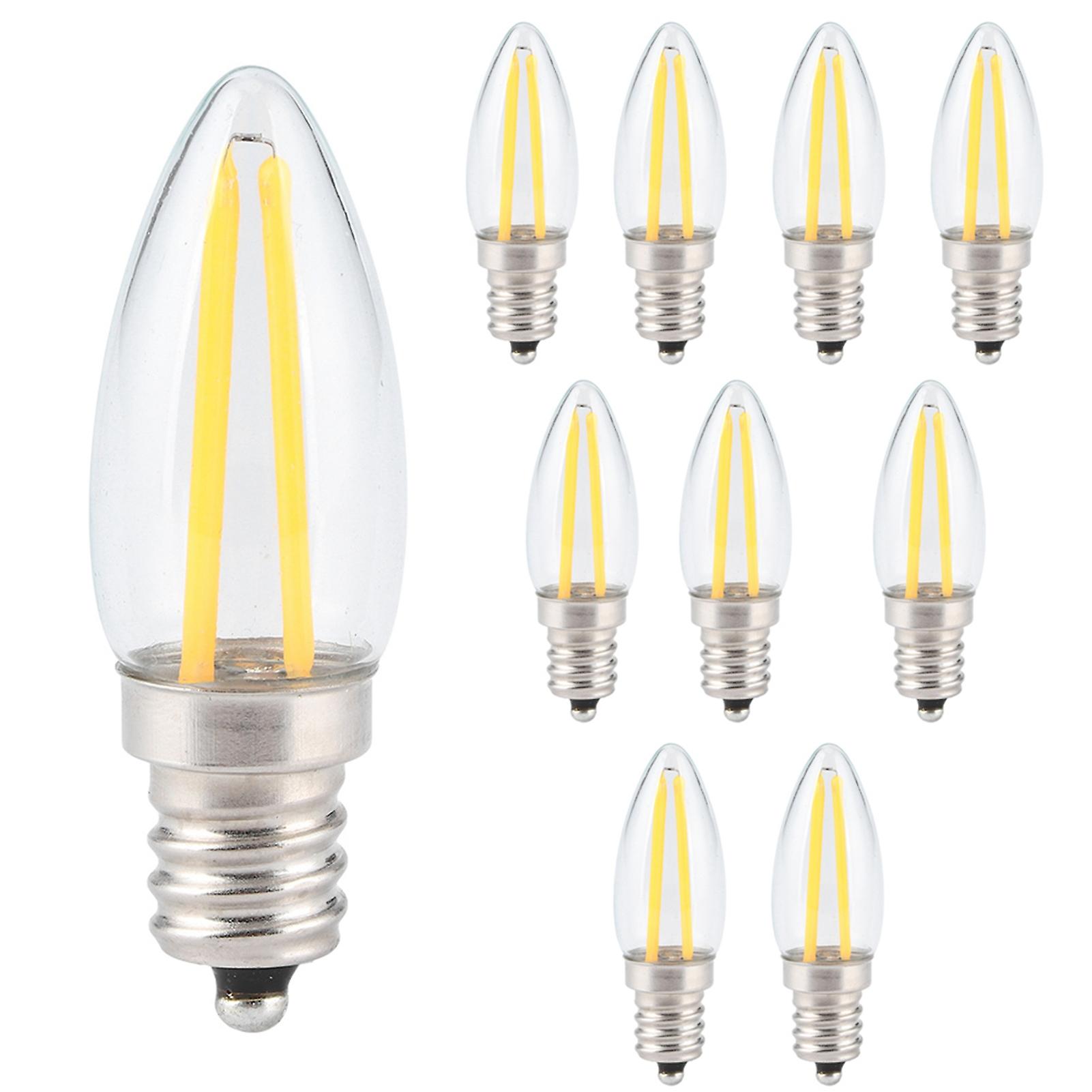 10pcs E12 Long ment Small Led Light Bulbs Dimmable Lamp 1.5w Ac110v For Home Lighting