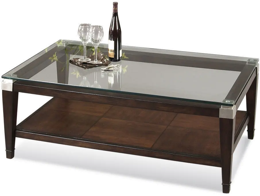 Dunhill Glass Top Coffee Table