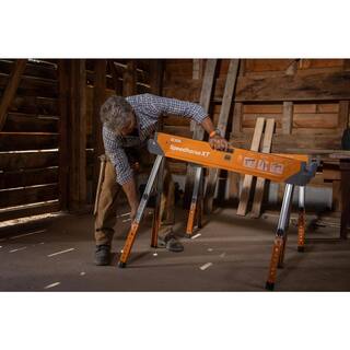 BORA 30 in. to 36 in. Steel Speed Horse XT Adjustable Height Sawhorse with Auto Release Legs (2-Pack) PM-4550T