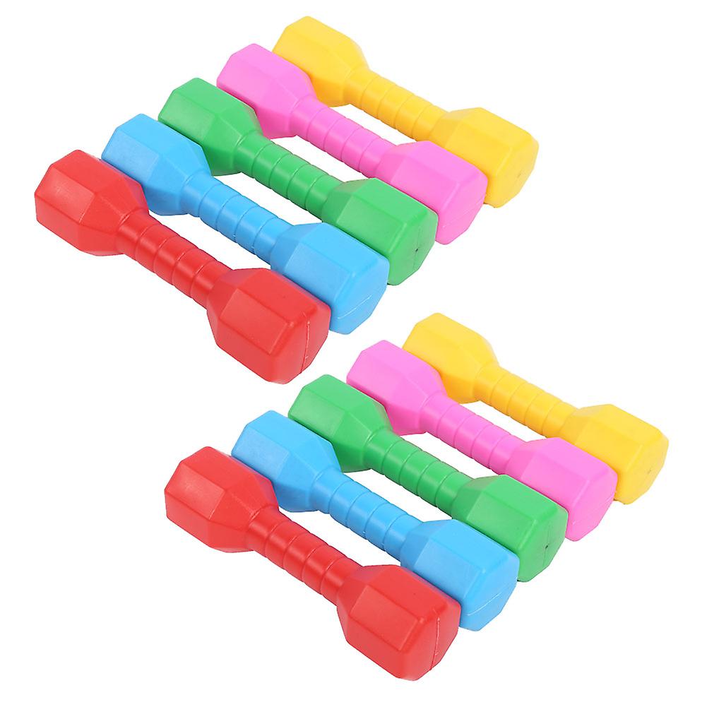 10pcs Children Toy Dumbbell Parent Child Early Education Plastic Kid Fitness Equipment