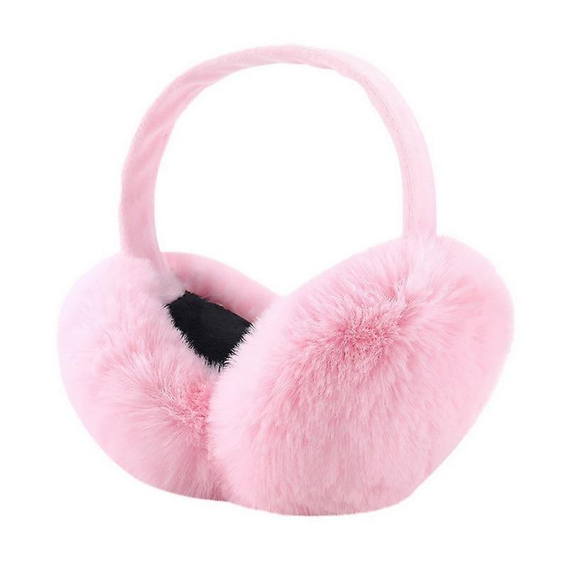 Winter Warm Earmuffs， Cute Plush Fur Headphones