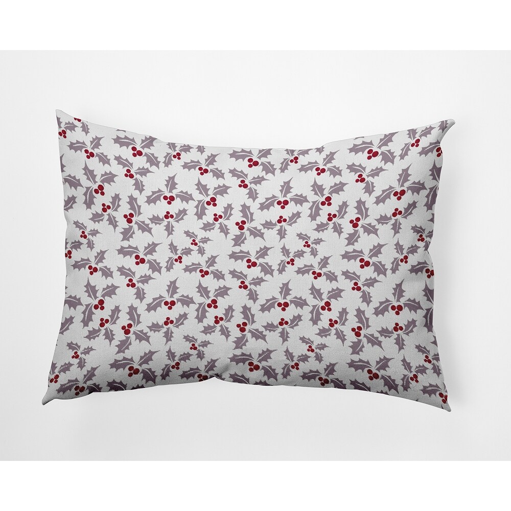 Holly Bush Accent Pillow