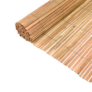 Backyard X-Scapes 6 ft. H x 6 ft. L Natural Raw Split Bamboo Slat Fence (2-Pack) 20-BSN6X6PK2