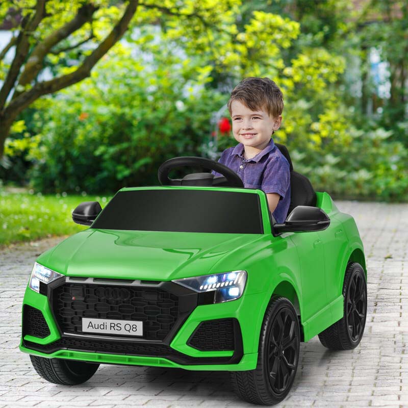 12V Licensed Audi Q8 Kids Ride On Car, Battery Powered 4 Wheeler Riding Toy Car with Remote Control