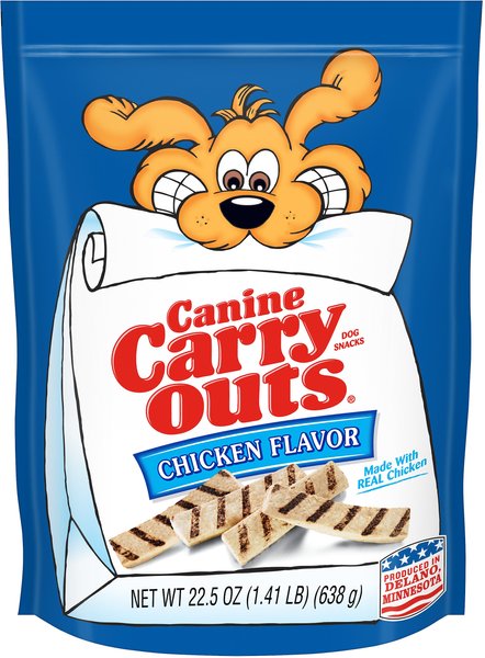 Canine Carry Outs Chicken Flavor Dog Treats