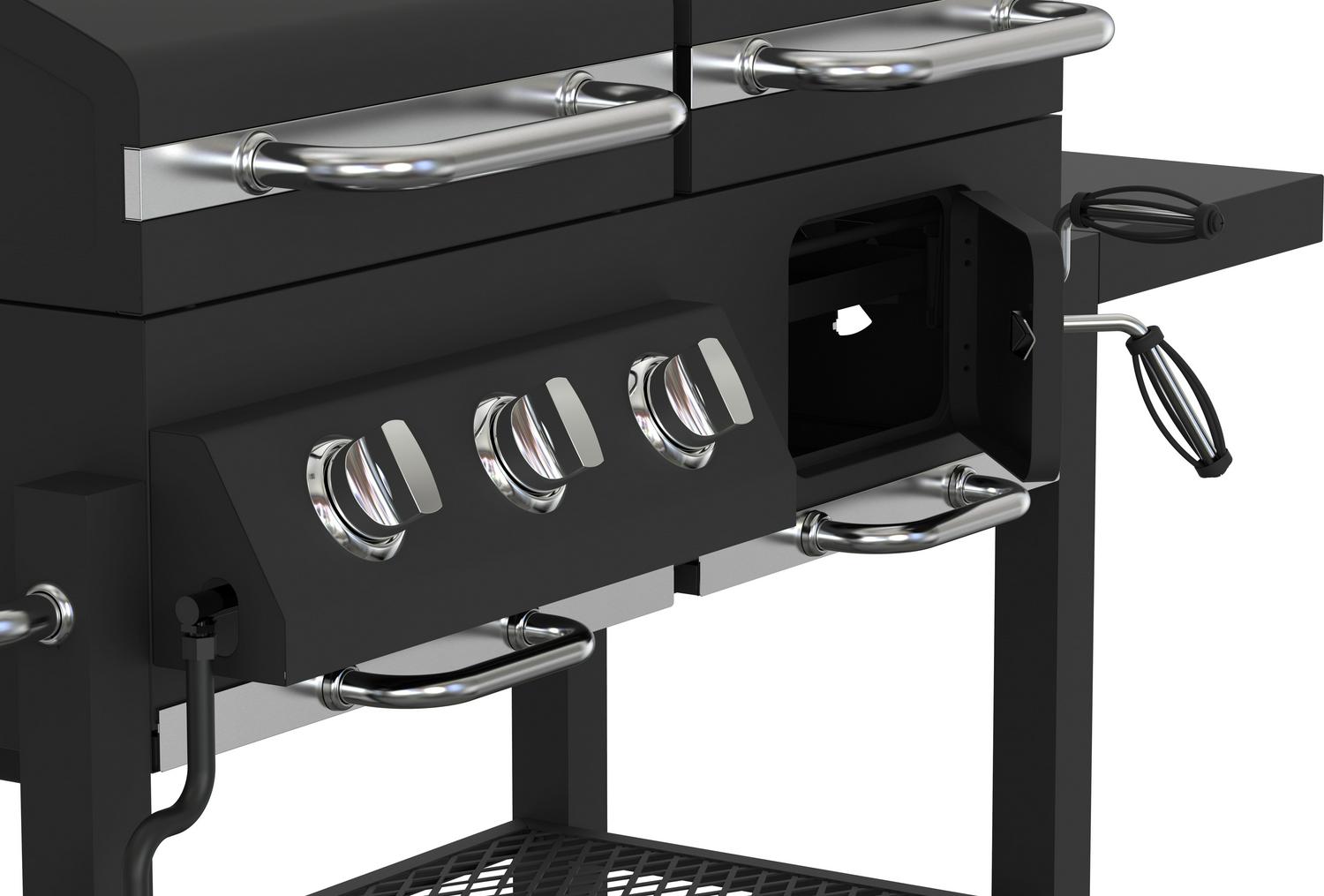 Expert Grill 3 Burner Gas and Charcoal Combo Grill  Crowdfused